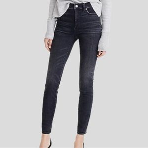 J. Crew Mercantile High-Rise Skinny Jean in Charcoal Wash
